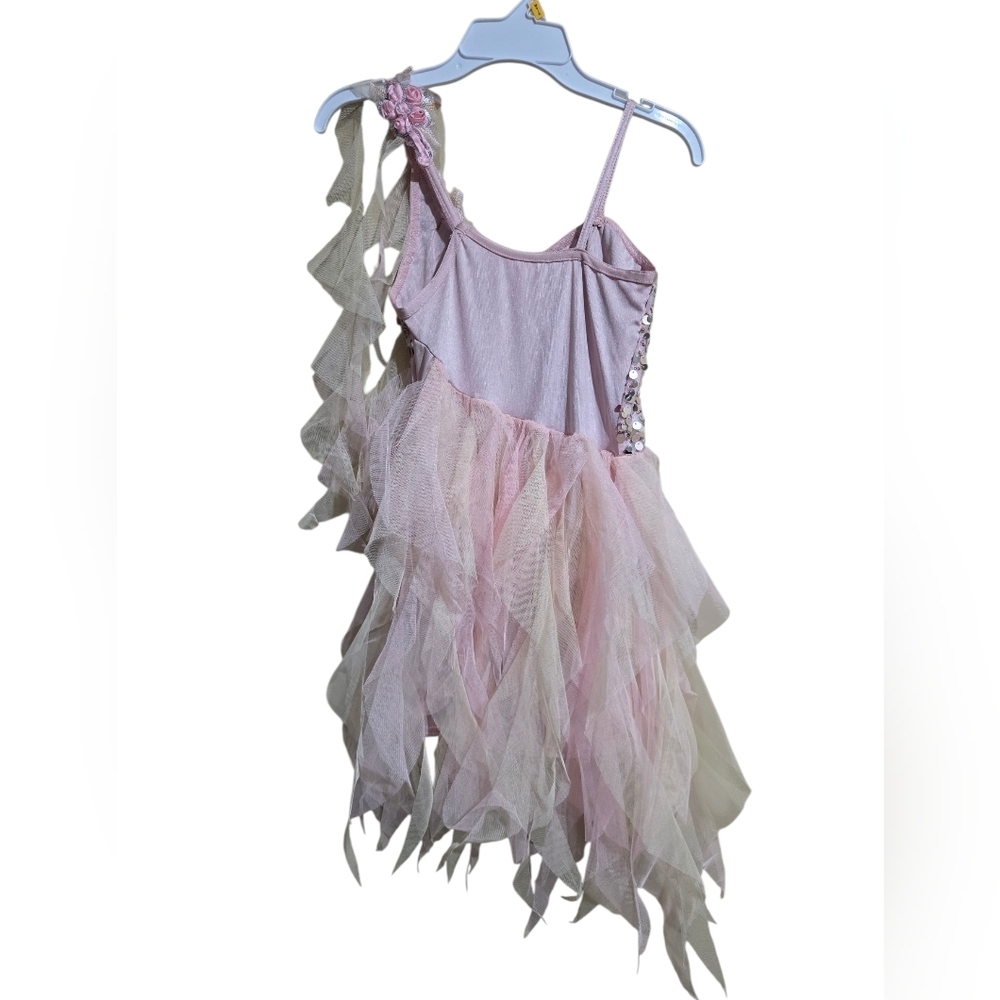 Pink Sequin Youth Ballet  Costume Dress - Picture 4 of 6